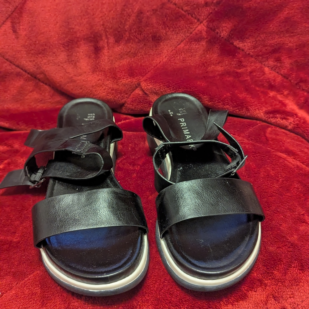 Black Strappy Sandals